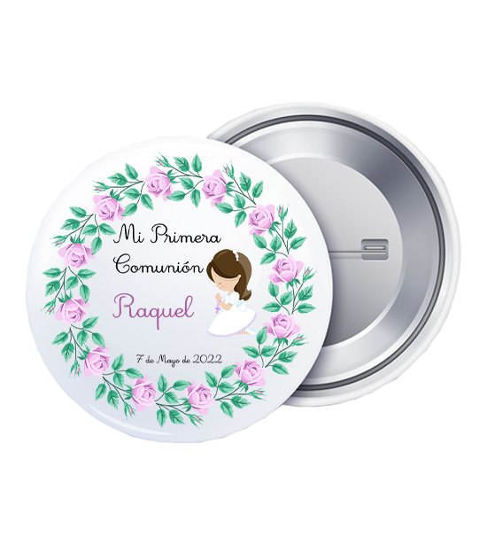 Chapa de Alfiler Personalizada Pack 50uds